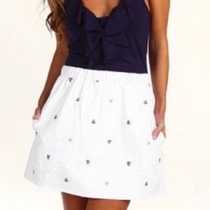 Lilly Pulitzer Quinn Resort Nautical Halter Dress